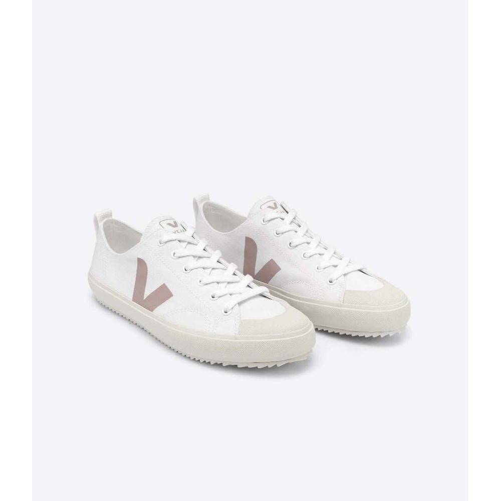 παπουτσια γυναικεια Veja NOVA CANVAS White/Brown | GR 475YXF